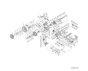 Photo1: [SHIMANO] Genuine Spare Parts for 24 EXSENCE BB 4000MXG Product Code: 047236 **Back-order (Shipping in 3-4 weeks after receiving order)