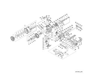 Photo1: [SHIMANO] Genuine Spare Parts for 24 EXSENCE BB 3000MHG Product Code: 047212 **Back-order (Shipping in 3-4 weeks after receiving order)