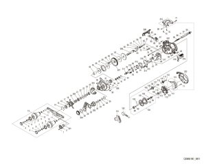 Photo1: [SHIMANO] Genuine Spare Parts for 23 ENGETSU PREMIUM 151PG LEFT Product code: 045447 **Back-order (Shipping in 3-4 weeks after receiving order)