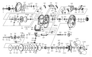 Photo1: [DAIWA] Genuine Spare Parts for 23 SALTIST TW 300 PE SPECIAL 300XH Product code: 00631038 **Back-order (Shipping in 3-4 weeks after receiving order)