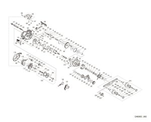 Photo1: [SHIMANO] Genuine Spare Parts for 24 Barchetta PREMIUM 150DH RIGHT Product code: 047298 **Back-order (Shipping in 3-4 weeks after receiving order)