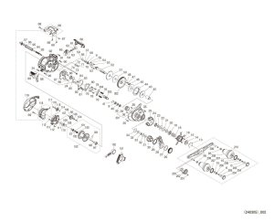 Photo1: [SHIMANO] Genuine Spare Parts for 24 Barchetta PREMIUM 150DHXG RIGHT Product code: 047311 **Back-order (Shipping in 3-4 weeks after receiving order)