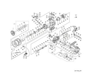 Photo1: [SHIMANO] Genuine Spare Parts for 24 STRADIC SW 4000HG Product Code: 047373 **Back-order (Shipping in 3-4 weeks after receiving order)