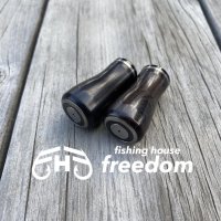 [FHF/fishing house freedom] Wood Handle Knob Round Shape Ebony (1 piece) F-20