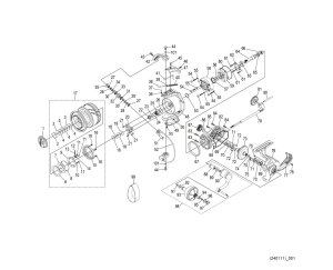 Photo1: [SHIMANO] Genuine Spare Parts for 24 STRADIC SW 10000HG Product Code: 047458 **Back-order (Shipping in 3-4 weeks after receiving order)