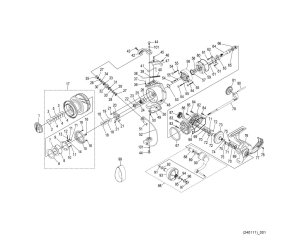 Photo1: [SHIMANO] Genuine Spare Parts for 24 STRADIC SW 8000HG Product Code: 047441 **Back-order (Shipping in 3-4 weeks after receiving order)