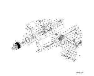 Photo1: [SHIMANO] Genuine Spare Parts for 24 FLIEGEN Ultrafine specification Product Code: 047243 **Back-order (Shipping in 3-4 weeks after receiving order)