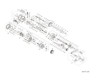 Photo1: [SHIMANO] Genuine Spare Parts for 24 OCEA CONQUEST CT 300PG RIGHT Product code: 046680 **Back-order (Shipping in 3-4 weeks after receiving order)