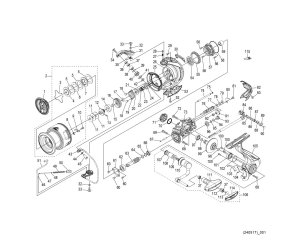 Photo1: [SHIMANO] Genuine Spare Parts for 24 VANFORD 4000MHG Product Code: 047120 **Back-order (Shipping in 3-4 weeks after receiving order)