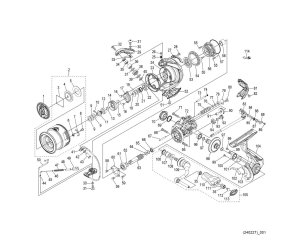 Photo1: [SHIMANO] Genuine Spare Parts for 24 VANFORD C2000SHG Product Code: 047021 **Back-order (Shipping in 3-4 weeks after receiving order)