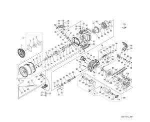 Photo1: [SHIMANO] Genuine Spare Parts for 24 VANFORD 2500S Product Code: 047052 **Back-order (Shipping in 3-4 weeks after receiving order)