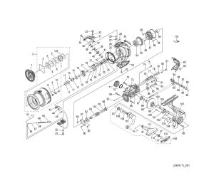 Photo1: [SHIMANO] Genuine Spare Parts for 24 VANFORD 3000MHG Product Code: 047106 **Back-order (Shipping in 3-4 weeks after receiving order)