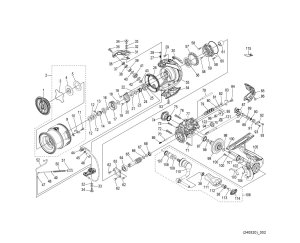 Photo1: [SHIMANO] Genuine Spare Parts for 24 VANFORD 2500SHG Product Code: 047069 **Back-order (Shipping in 3-4 weeks after receiving order)