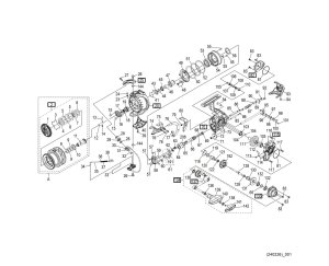 Photo1: [SHIMANO] Genuine Spare Parts for 24 BB-X TECHNIUM FIRE BLOOD C3000DXG S L Product Code: 047793 **Back-order (Shipping in 3-4 weeks after receiving order)