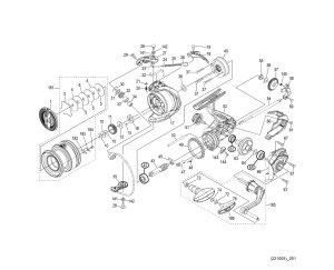 Photo1: [SHIMANO] Genuine Spare Parts for 23 SEDONA C3000 Product Code: 046505 **Back-order (Shipping in 3-4 weeks after receiving order)