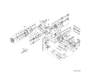 Photo1: [SHIMANO] Genuine Spare Parts for 23 Sephia SS C3000S Product Code: 046307 **Back-order (Shipping in 3-4 weeks after receiving order)