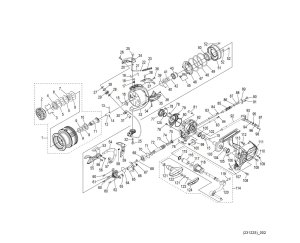 Photo1: [SHIMANO] Genuine Spare Parts for 23 BB-X DESPINA C3000DHG Product Code: 046055 **Back-order (Shipping in 3-4 weeks after receiving order)