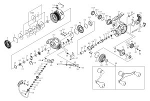 Photo1: [DAIWA] Genuine Spare Parts for 23 EMERALDAS RX LT2500-XH-DH Product code: 00061204 **Back-order (Shipping in 3-4 weeks after receiving order)