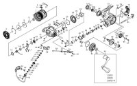 [DAIWA] Genuine Spare Parts for 23 GEKKABIJIN LT2000S-H Product code: 00061163 **Back-order (Shipping in 3-4 weeks after receiving order)