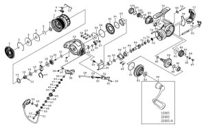 Photo1: [DAIWA] Genuine Spare Parts for 23 GEKKABIJIN LT2000S-H Product code: 00061163 **Back-order (Shipping in 3-4 weeks after receiving order)