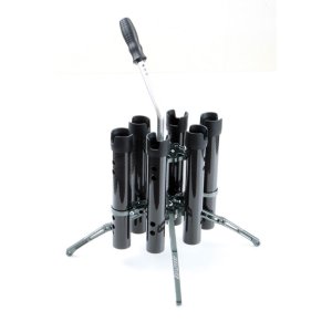 Photo1: *2024 Restock [DLIVE "Carbon Holder Model"] Rod Stand "FORCE" Carbon Holder 6-piece Specification Complete Pack