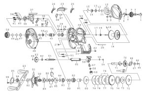 Photo1: [DAIWA] Genuine Spare Parts for 21 TATULA TW 300XHL Product code: 00630106 **Back-order (Shipping in 3-4 weeks after receiving order)