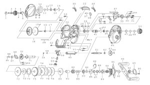 Photo1: [DAIWA] Genuine Spare Parts for 21 TATULA TW 300XH Product code: 00630105 **Back-order (Shipping in 3-4 weeks after receiving order)