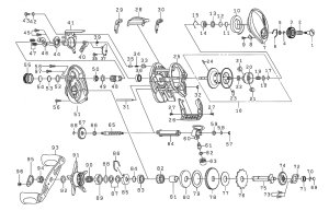 Photo1: [DAIWA] Genuine Spare Parts for 19 TATULA TW 100HL Product code: 00630036 **Back-order (Shipping in 3-4 weeks after receiving order)