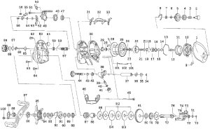 Photo1: [DAIWA] Genuine Spare Parts for 18 SV LIGHT LTD 8.1L-TN Product code: 00614170 **Back-order (Shipping in 3-4 weeks after receiving order)