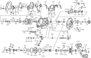 Photo1: [DAIWA] Genuine Spare Parts for 12 T3 AIR 6.8R-TW Product code: 00613422 **Back-order (Shipping in 3-4 weeks after receiving order)