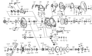 Photo1: [DAIWA] Genuine Spare Parts for 13 T3 SV SV8.1L-TW Product code: 00613419 **Back-order (Shipping in 3-4 weeks after receiving order)