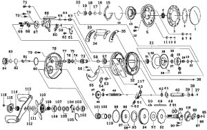 Photo1: [DAIWA] Genuine Spare Parts for 18 RYOGA 1500 1520HL Product code: 00613306 **Back-order (Shipping in 3-4 weeks after receiving order)