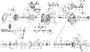 Photo1: [DAIWA] Genuine Spare Parts for 18 CATALINA IC 100SH Product code: 00630004 **Back-order (Shipping in 3-4 weeks after receiving order)