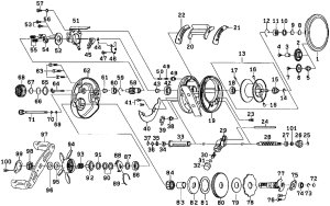 Photo1: [DAIWA] Genuine Spare Parts for 15 CATALINA BJ 100PL-RM Product code: 00613698 **Back-order (Shipping in 3-4 weeks after receiving order)