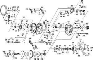 Photo1: [DAIWA] Genuine Spare Parts for 15 CATALINA BJ 100P-RM Product code: 00613697 **Back-order (Shipping in 3-4 weeks after receiving order)