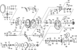 Photo1: [DAIWA] Genuine Spare Parts for 15 CATALINA BJ 200SH Product code: 00613705 **Back-order (Shipping in 3-4 weeks after receiving order)