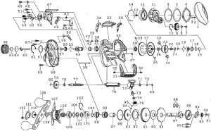 Photo1: [DAIWA] Genuine Spare Parts for 18 CATALINA TW 100PL-RM Product code: 00630015 **Back-order (Shipping in 3-4 weeks after receiving order)