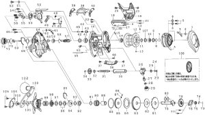 Photo1: [DAIWA] Genuine Spare Parts for 18 CATALINA IC 150SHL Product code: 00630003 **Back-order (Shipping in 3-4 weeks after receiving order)