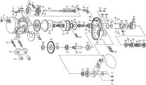 Photo1: [DAIWA] Genuine Spare Parts for 12 CATALINA LD 20SH-T Product code: 00607214 **Back-order (Shipping in 3-4 weeks after receiving order)