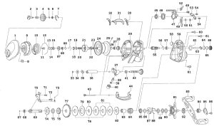 Photo1: [DAIWA] Genuine Spare Parts for 16 ALPHAS AIR 5.8R Product code: 00614109 **Back-order (Shipping in 3-4 weeks after receiving order)