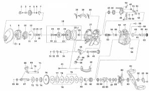 Photo1: [DAIWA] Genuine Spare Parts for 19 ALPHAS CT SV 70H Product code: 00614115 **Back-order (Shipping in 3-4 weeks after receiving order)