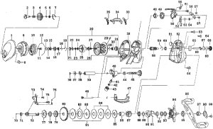 Photo1: [DAIWA] Genuine Spare Parts for 18 ALPHAS AIR STREAM CUSTOM 7.2R Product code: 00614120 **Back-order (Shipping in 3-4 weeks after receiving order)