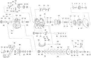 Photo1: [DAIWA] Genuine Spare Parts for 11 ALPHAS FINESSE CUSTOM 105HL Product code: 00614078 **Back-order (Shipping in 3-4 weeks after receiving order)