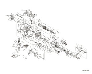 Photo1: [SHIMANO] Genuine Spare Parts for 24 Force Master 2000 Product code: 044839 **Back-order (Shipping in 3-4 weeks after receiving order)