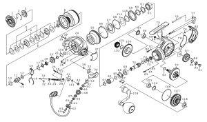 Photo1: [DAIWA] Genuine Spare Parts for 24 CERTATE SW 6000-XH Product code: 00065185 **Back-order (Shipping in 3-4 weeks after receiving order)