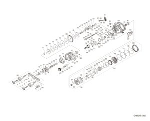 Photo1: [SHIMANO] Genuine Spare Parts for 24 Scorpion MD 300 301XG LEFT Product code: 047151 **Back-order (Shipping in 3-4 weeks after receiving order)