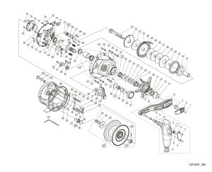 Photo1: [SHIMANO] Genuine Spare Parts for 20 OCEA JIGGER 4000HG Product code: 040671 **Back-order (Shipping in 3-4 weeks after receiving order)