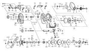 Photo1: [DAIWA] Genuine Spare Parts for 23 SALTIST TW 150 PE SPECIAL 150XHL Product code: 00631037 **Back-order (Shipping in 3-4 weeks after receiving order)