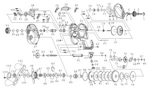 Photo1: [DAIWA] Genuine Spare Parts for 23 SALTIST TW 400 PE SPECIAL 400XHL Product code: 00631041 **Back-order (Shipping in 3-4 weeks after receiving order)