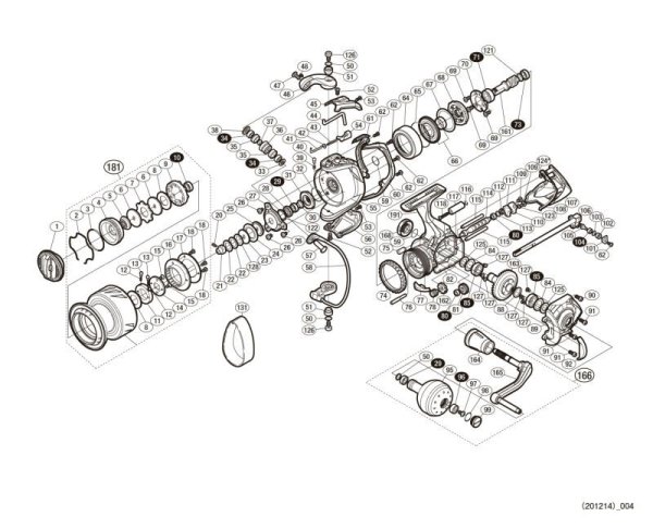 Photo1: [SHIMANO] Genuine Spare Parts for 13 STELLA SW 6000PG Product Code: 030672 **Back-order (Shipping in 3-4 weeks after receiving order) (1)